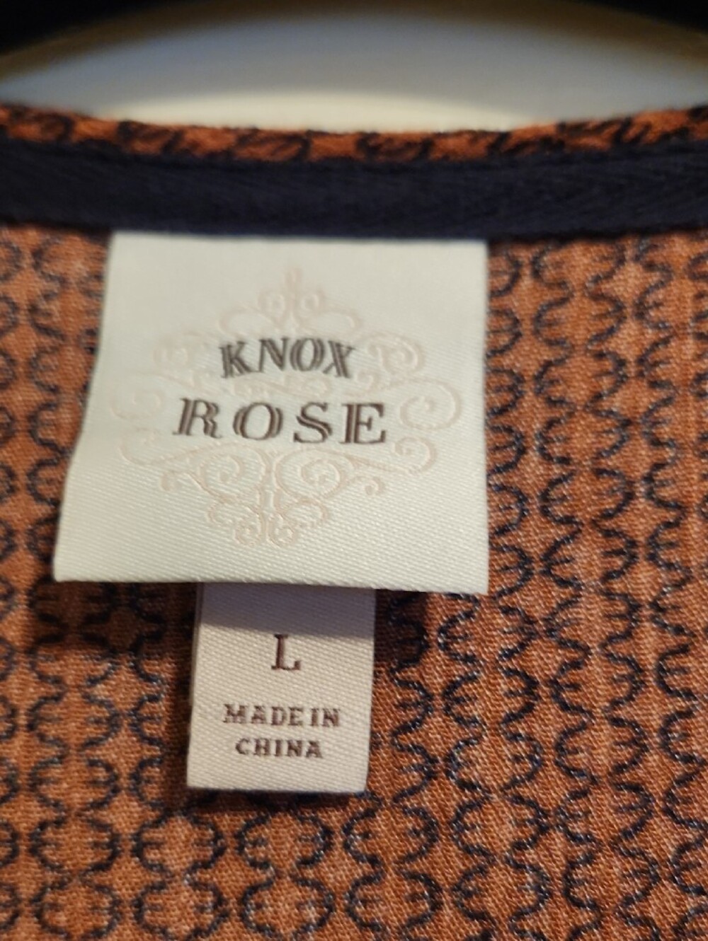 Knox Rose Brown/Rust Dress, Large - Picture 2 of 10